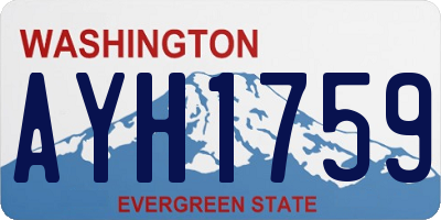 WA license plate AYH1759