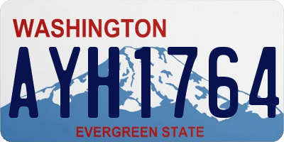 WA license plate AYH1764