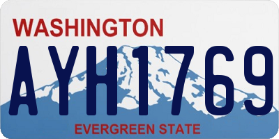 WA license plate AYH1769