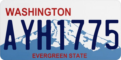 WA license plate AYH1775