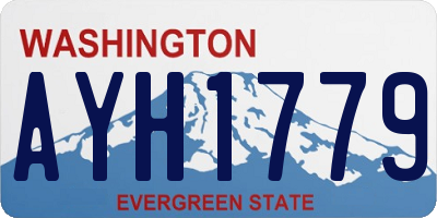 WA license plate AYH1779