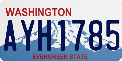 WA license plate AYH1785