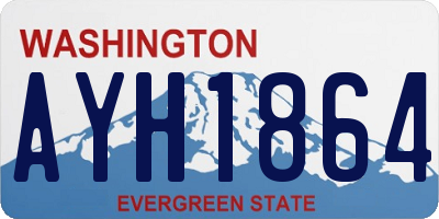 WA license plate AYH1864