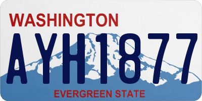 WA license plate AYH1877