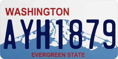WA license plate AYH1879
