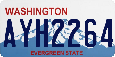WA license plate AYH2264