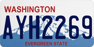 WA license plate AYH2269