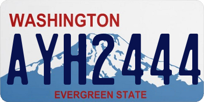 WA license plate AYH2444
