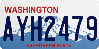 WA license plate AYH2479