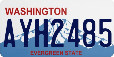 WA license plate AYH2485