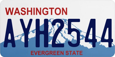 WA license plate AYH2544