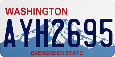 WA license plate AYH2695
