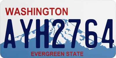 WA license plate AYH2764