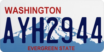 WA license plate AYH2944