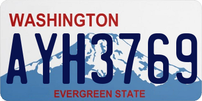 WA license plate AYH3769