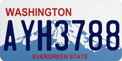 WA license plate AYH3788