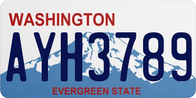 WA license plate AYH3789