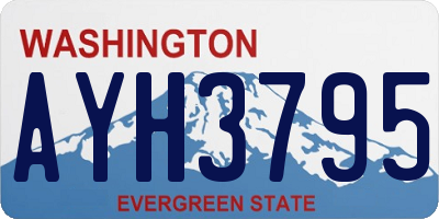 WA license plate AYH3795