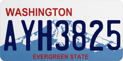 WA license plate AYH3825
