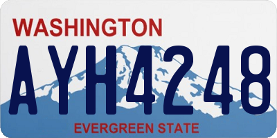 WA license plate AYH4248