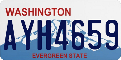 WA license plate AYH4659
