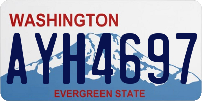 WA license plate AYH4697