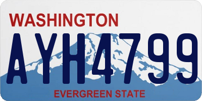 WA license plate AYH4799