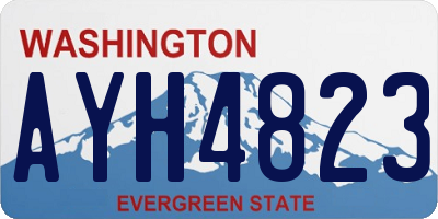 WA license plate AYH4823
