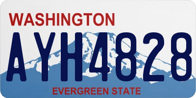WA license plate AYH4828