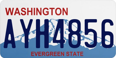 WA license plate AYH4856
