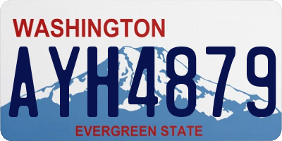WA license plate AYH4879