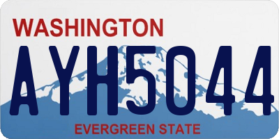 WA license plate AYH5044
