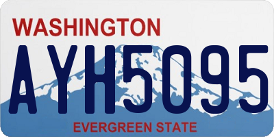 WA license plate AYH5095