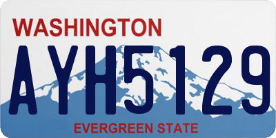 WA license plate AYH5129