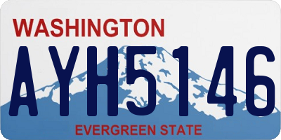 WA license plate AYH5146