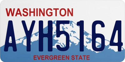 WA license plate AYH5164