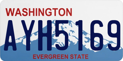 WA license plate AYH5169