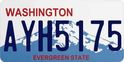 WA license plate AYH5175