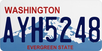 WA license plate AYH5248