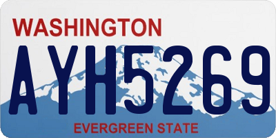 WA license plate AYH5269