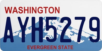 WA license plate AYH5279