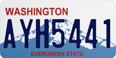 WA license plate AYH5441