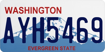 WA license plate AYH5469
