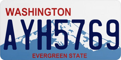 WA license plate AYH5769