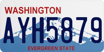 WA license plate AYH5879
