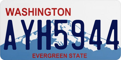 WA license plate AYH5944