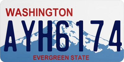WA license plate AYH6174