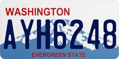 WA license plate AYH6248