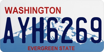 WA license plate AYH6269