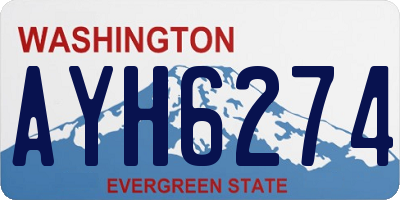 WA license plate AYH6274